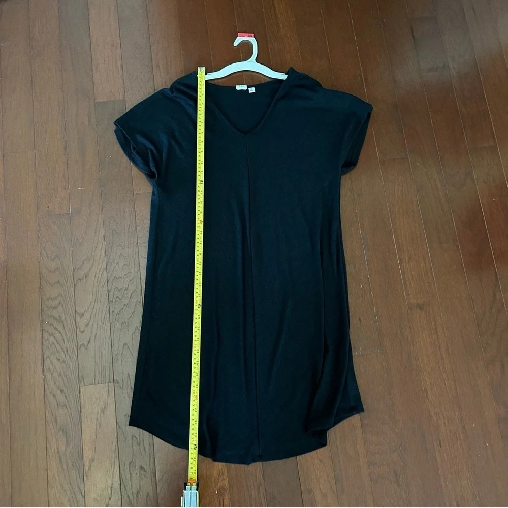 Gap casual black v- neck short sleeve knit dress XS - Picture 7 of 8
